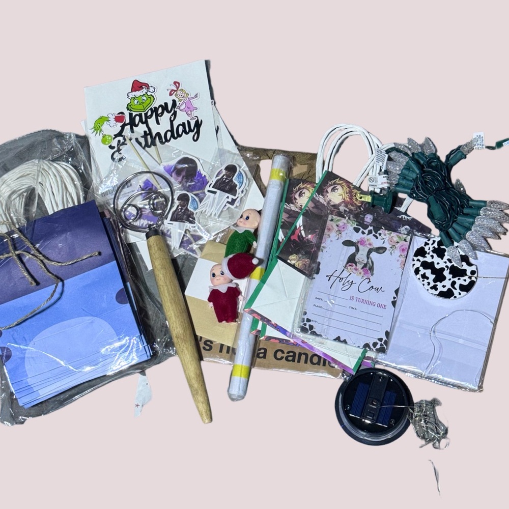 Assorted Gift Wrapping and‎ Craft Supplies